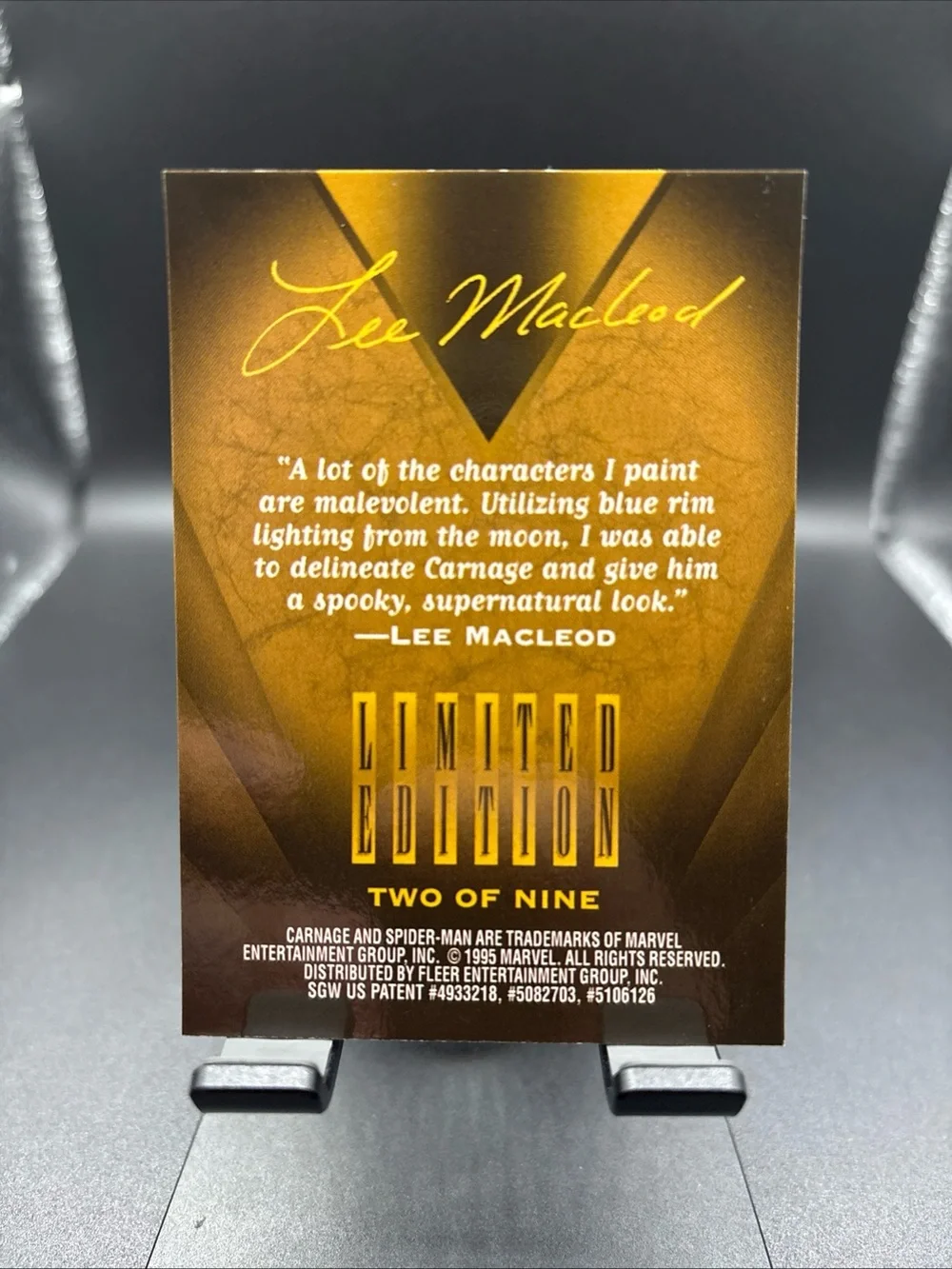 N/A card comes